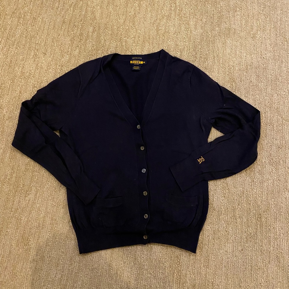 Rugby Ralph Lauren Navy Blue Cardigan